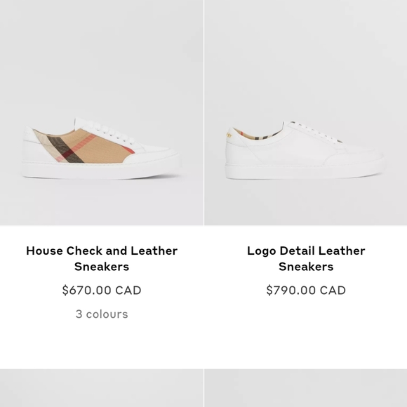 Brand new Burberry Logo Detail Leather Sneakers Item 80432101 - Picture 3 of 12